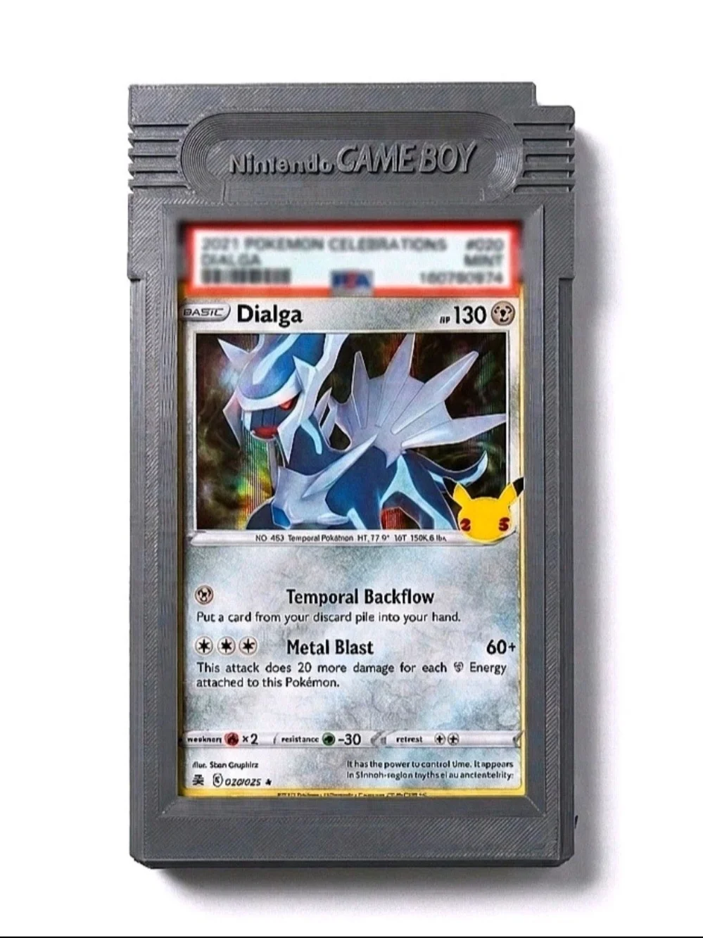 Nintendo Game Boy Style PSA & Graded Card Display Frame/Protector